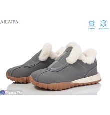 Кросівки жіночі на зиму (8 пар р.36-41) сірий  "Latifa"