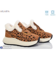 Кросівки жіночі на зиму (8 пар р.36-41) коричневий  "Latifa"