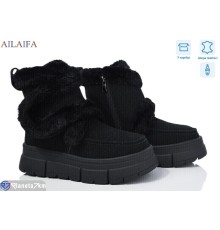 Черевики жіночі на зиму (8 пар р.36-41) чорний  "Latifa"