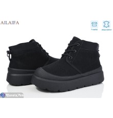 Черевики жіночі на зиму (8 пар р.36-41) чорний  "Latifa"