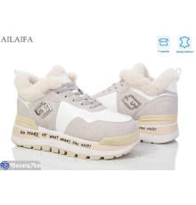 Кросівки жіночі на зиму (8 пар р.36-41) білий  "Latifa"