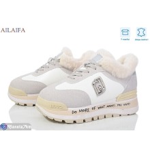 Кросівки жіночі на зиму (8 пар р.36-41) білий  "Latifa"