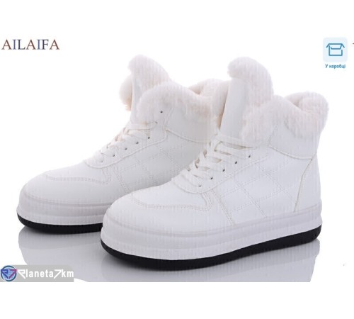 Черевики жіночі на зиму (8 пар р.36-41) білий  "Latifa"