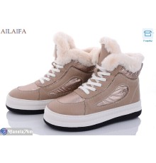 Черевики жіночі на зиму (8 пар р.36-41) коричневий  "Latifa"