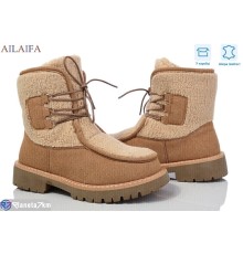 Черевики жіночі на зиму (8 пар р.36-41) коричневий  "Latifa"