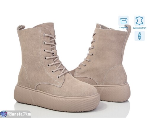 Черевики жіночі на зиму (6 пар р.36-41) бежевий  "Normashoes"