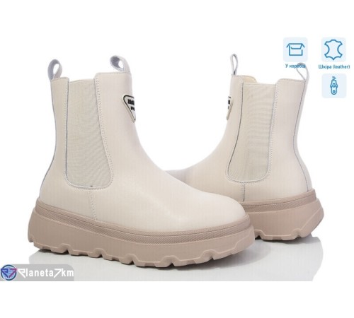 Черевики жіночі на зиму (6 пар р.36-41) бежевий  "Normashoes"