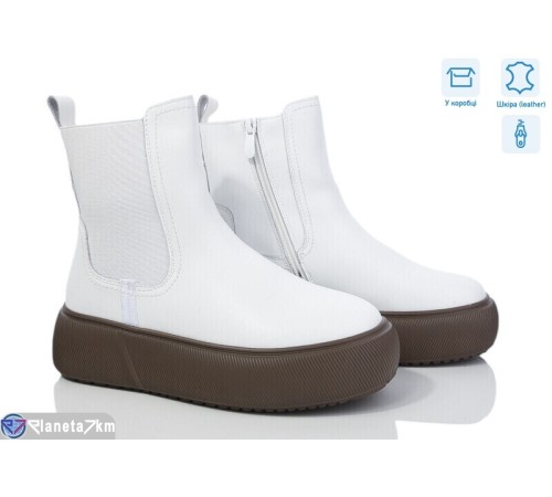 Черевики жіночі на зиму (6 пар р.36-41) білий  "Normashoes"