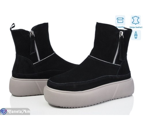 Черевики жіночі на зиму (6 пар р.36-41) чорний  "Normashoes"