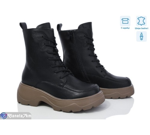 Черевики жіночі на зиму (6 пар р.36-41) чорний  "Normashoes"