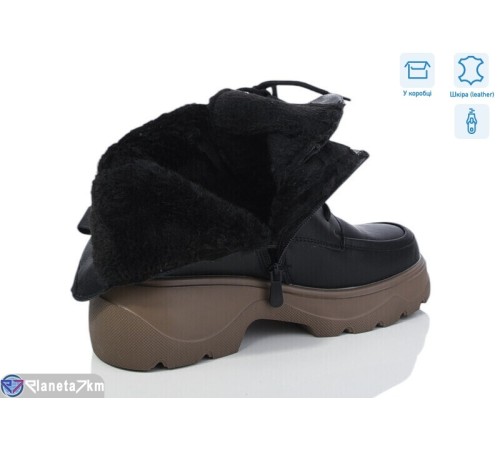 Черевики жіночі на зиму (6 пар р.36-41) чорний  "Normashoes"