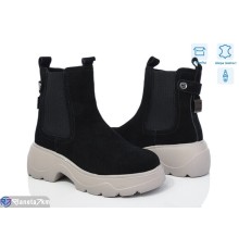 Черевики жіночі на зиму (6 пар р.36-41) чорний  "Normashoes"