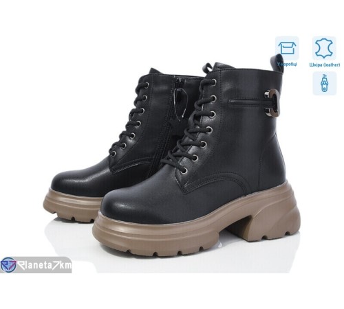 Черевики жіночі на зиму (6 пар р.36-41) чорний  "Normashoes"