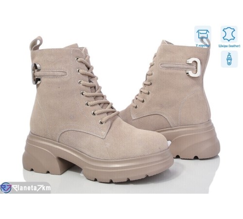 Черевики жіночі на зиму (6 пар р.36-41) бежевий  "Normashoes"