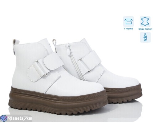 Черевики жіночі на зиму (6 пар р.36-41) білий  "Normashoes"