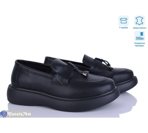 Туфлі жіночі на весну/осінь (8 пар р.36-41) чорний  "HoRIK"