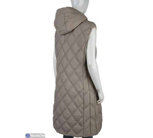 Жилетка жіноча на весну/осінь (5 шт. р.сетка XL-5XL) бежевий  "Kalabok"