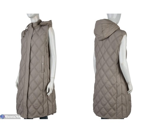 Жилетка жіноча на весну/осінь (5 шт. р.сетка XL-5XL) бежевий  "Kalabok"