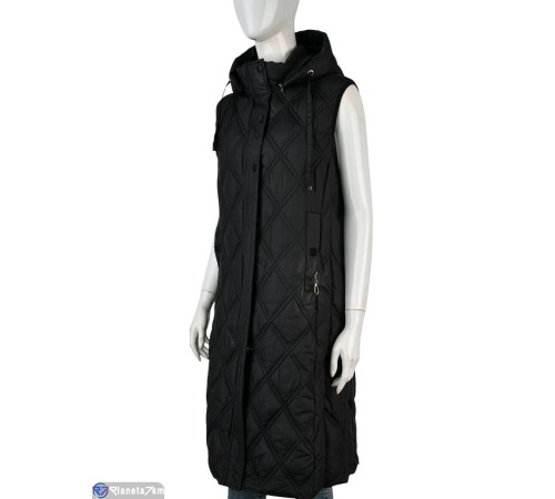 Жилетка жіноча на весну/осінь (5 шт. р.сетка XL-5XL) чорний  "Kalabok"