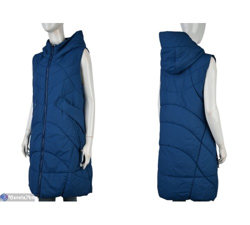 Жилетка жіноча на весну/осінь (5 шт. р.сетка M-2XL) синій  "Kalabok"