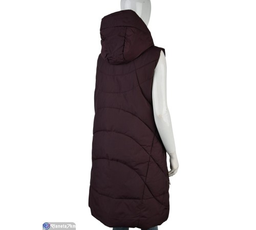 Жилетка жіноча на весну/осінь (5 шт. р.сетка M-2XL) бордовий  "Kalabok"