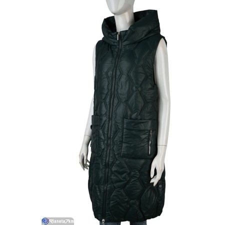 Жилетка жіноча на весну/осінь (5 шт. р.сетка XL-5XL) зелений  "Kalabok"