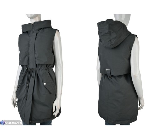 Жилетка жіноча на весну/осінь (5 шт. р.сетка 48-56) сірий  "Kalabok"