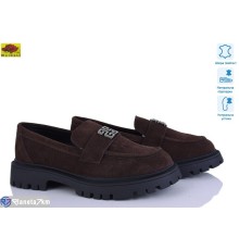 Туфлі жіночі на весну/осінь (8 пар р.36-41) коричневий  "Mei De Li"