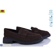 Туфлі жіночі на весну/осінь (8 пар р.36-41) коричневий  "Mei De Li"