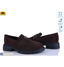 Туфлі жіночі на весну/осінь (8 пар р.36-41) коричневий  "Mei De Li"