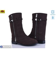 Чоботи жіночі на весну/осінь (6 пар р.36-40) коричневий  "Mei De Li"