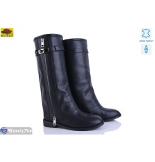 Чоботи жіночі на весну/осінь (6 пар р.36-40) чорний  "Mei De Li"