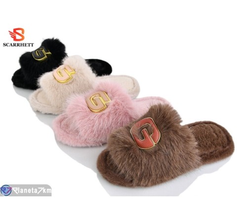 Тапки жіночі на зиму (24 пар р.36-41) мікс  "SCARRHETT"