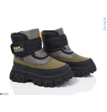 Дутики дитячі на зиму (8 пар р.28-35) хакі  "Normashoes"