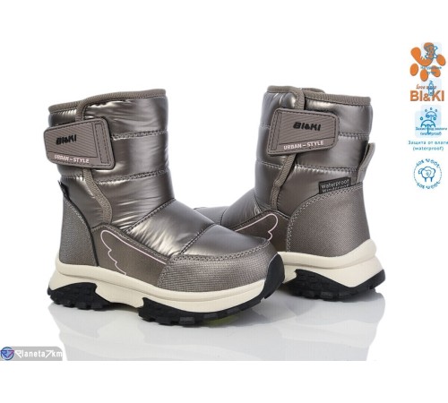 Дутики дитячі на зиму (8 пар р.27-32) графіт  "Normashoes"