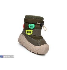 Дутики дитячі на зиму (8 пар р.23-28) хакі  "Normashoes"