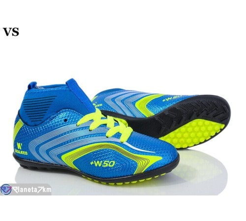 Футбольне взуття дитяче на весну/осінь (8 пар р.31-35) синій  "VS"