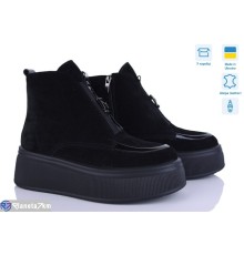 Черевики жіночі на зиму (6 пар р.37-40) чорний  "Linda"