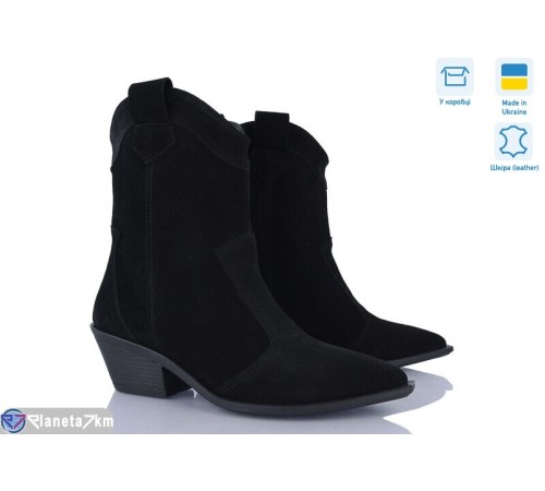 Черевики жіночі на весну/осінь (6 пар р.37-40) чорний  "Linda"