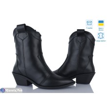 Черевики жіночі на весну/осінь (6 пар р.37-40) чорний  "Linda"