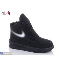 Черевики жіночі на зиму (8 пар р.36-41) чорний  "Aba"