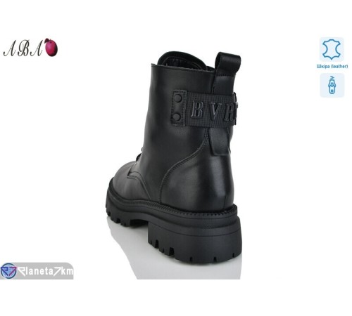 Черевики жіночі на зиму (6 пар р.36-41) чорний  "Aba"