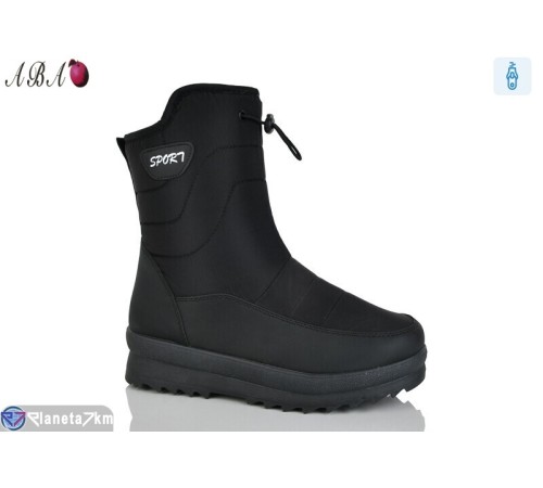 Дутики жіночі на зиму (8 пар р.36-41) чорний  "Aba"