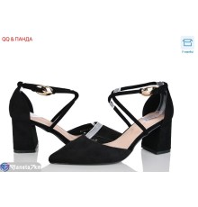 Туфлі жіночі на весну/осінь (6 пар р.36-41) чорний  "QQ&Панда"