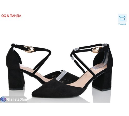 Туфлі жіночі на весну/осінь (6 пар р.36-41) чорний  "QQ&Панда"