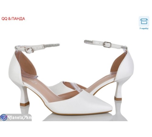 Туфлі жіночі на весну/осінь (8 пар р.36-41) білий  "QQ&Панда"