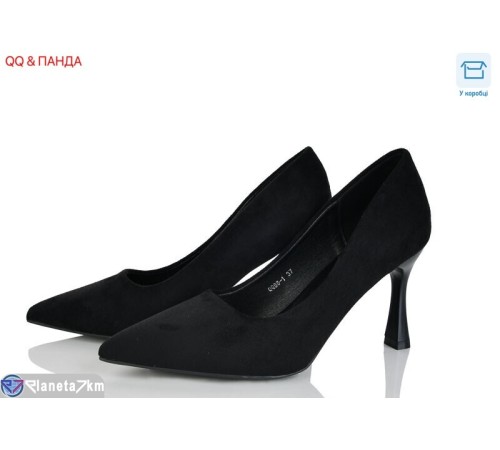 Туфлі жіночі на весну/осінь (6 пар р.36-40) чорний  "QQ&Панда"