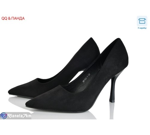 Туфлі жіночі на весну/осінь (6 пар р.36-40) чорний  "QQ&Панда"