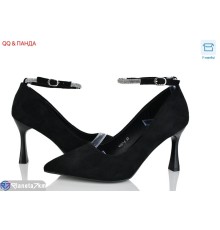 Туфлі жіночі на весну/осінь (6 пар р.36-40) чорний  "QQ&Панда"