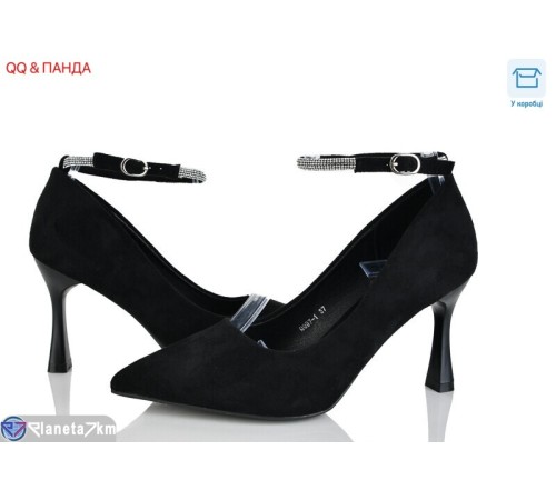 Туфлі жіночі на весну/осінь (6 пар р.36-40) чорний  "QQ&Панда"